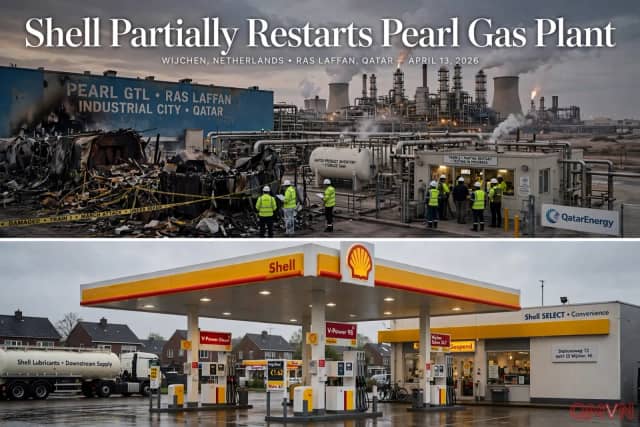 Shell khởi động lại một phần nhà máy chuyển khí thành nhiên liệu lỏng Pearl ở Qatar sau vụ tấn công, nhưng xuất khẩu vẫn phụ thuộc an ninh khu vực