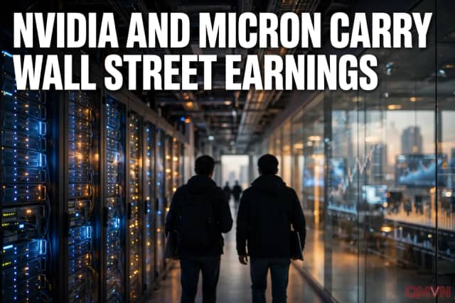 Nvidia và Micron gánh hơn một phần ba tăng trưởng lợi nhuận của S&P 500, phép thử lớn cho Phố Wall mùa báo cáo quý ba