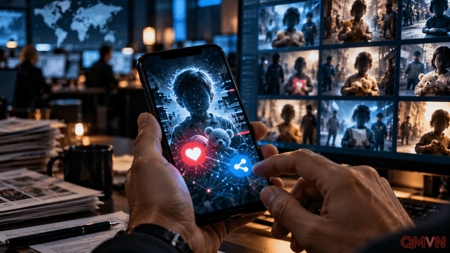 Trẻ em khóc lóc trong video AI xin lượt thích: câu hỏi lớn về trách nhiệm của Meta trên mạng xã hội