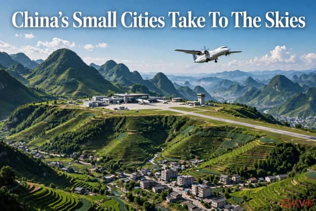 Trung Quốc ngày càng nhiều thành phố nhỏ có sân bay, du lịch đến những điểm đến ít người biết bùng nổ