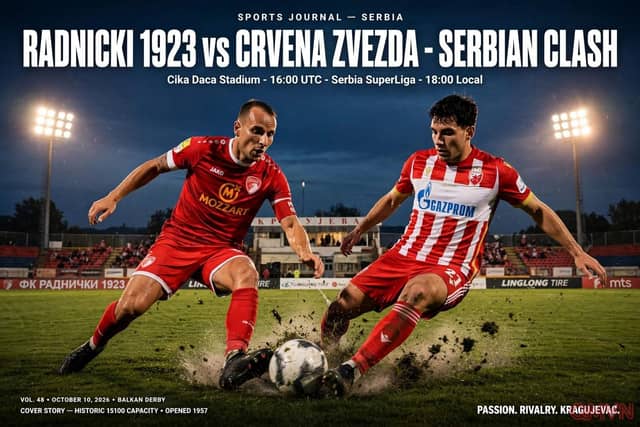 Nhận định Radnički 1923 vs Crvena Zvezda: Nhà vô địch bất bại thử lửa ở Kragujevac, đội hình sứt mẻ đối đầu cỗ máy gegenpressing của Feđa Dudić