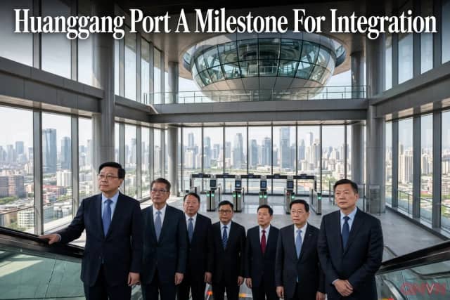 Cửa khẩu Hoàng Cương mới, “cột mốc” gắn kết Hong Kong với Vùng Vịnh Lớn, rút ngắn thời gian thông quan từ 30 phút còn 5 phút