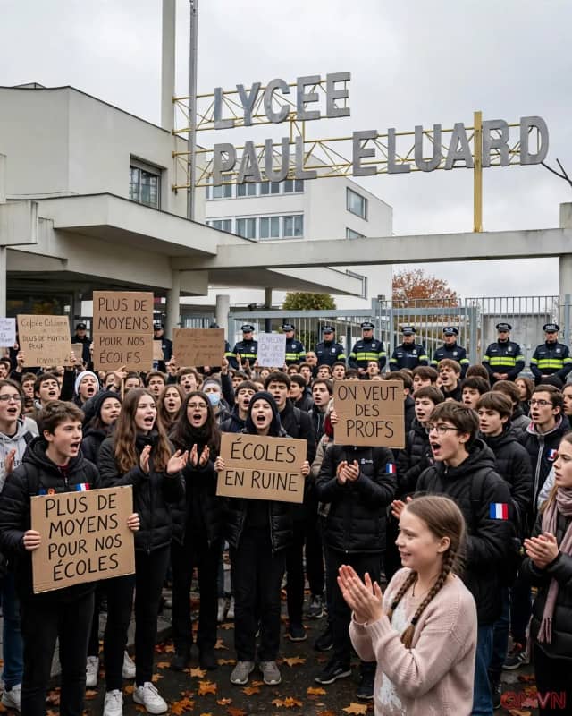 Ngọn Lửa Khát Vọng Tương Lai: Greta Thunberg Xuống Đường Cùng Học Sinh Pháp Đấu Tranh Chống Xuống Cấp Học Đường