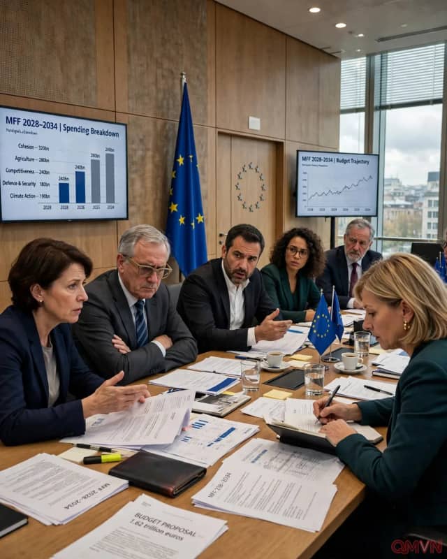Sóng Gió Ngân Sách Liên Minh Châu Âu: Cuộc Chiến Nghìn Tỷ Euro Tranh Cãi Nảy Lửa Trước Thềm Bầu Cử Khó Đoán Năm 2027