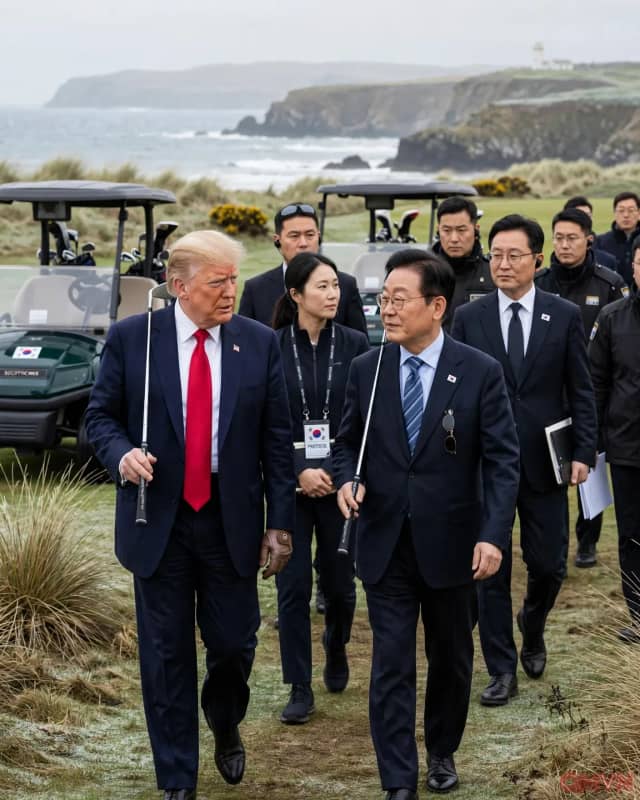 Ngoại Giao Sân Golf Giữa Lee Jae Myung Và Donald Trump: Toan Tính Chiến Lược Trước Cơn Sóng Gió Chính Trị Xứ Kim Chi