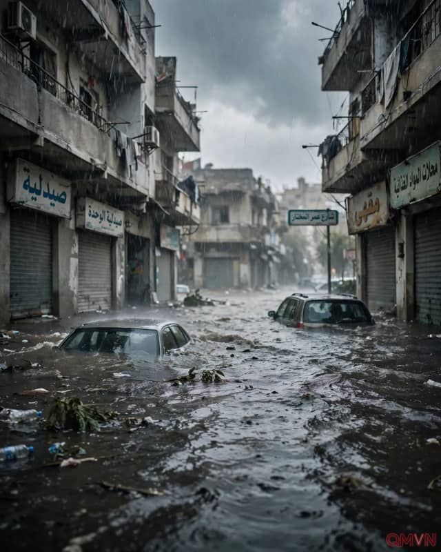 Mưa xối xả nhấn chìm thủ đô Tripoli của Libya, hai người thiệt mạng, phơi bày hạ tầng mong manh của một đất nước chia rẽ