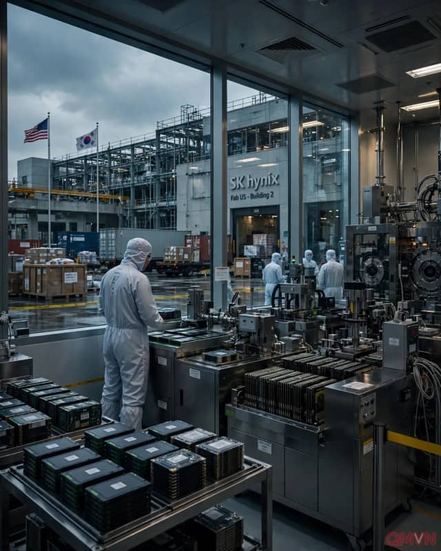 SK Hynix đặt điều kiện xây nhà máy mới tại Mỹ đổi lấy giấy phép xuất khẩu thiết bị chip sang Trung Quốc