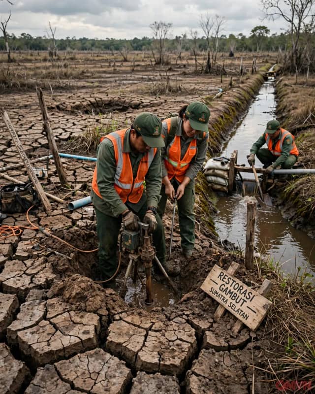 Indonesia quy trách nhiệm cho tình trạng suy thoái đất than bùn trong mùa cháy rừng tồi tệ nhất 11 năm, cam kết phục hồi