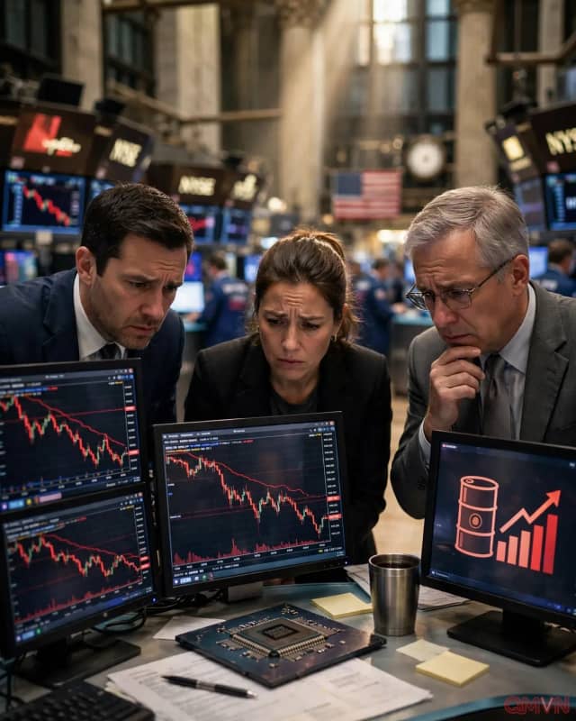 Phố Wall lao dốc khi nỗi lo về cơn sốt AI và giá dầu cao bủa vây, Nasdaq hướng tới tuần giảm sâu nhất kể từ tháng 6