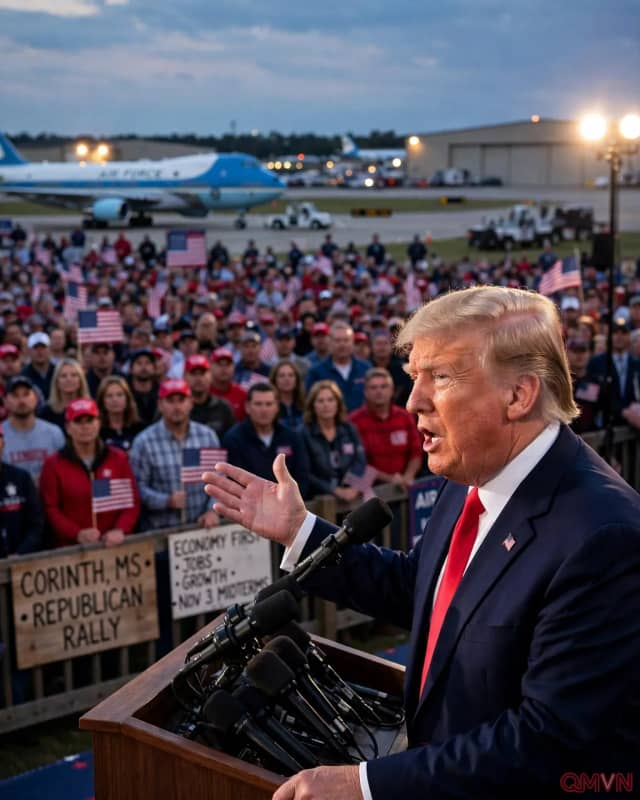Ông Trump vận động tại Mississippi, dự đoán kinh tế sẽ giúp đảng Cộng hòa thắng bầu cử giữa kỳ bất chấp thăm dò
