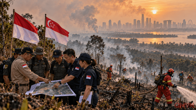 Indonesia và Singapore lập nhóm công tác chống khói mù xuyên biên giới, hướng đến truy trách nhiệm doanh nghiệp gây cháy rừng
