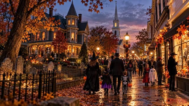 Thị trấn quê hương cha đẻ The Addams Family hóa thành điểm hẹn Halloween độc đáo nhờ di sản hài hước rùng rợn